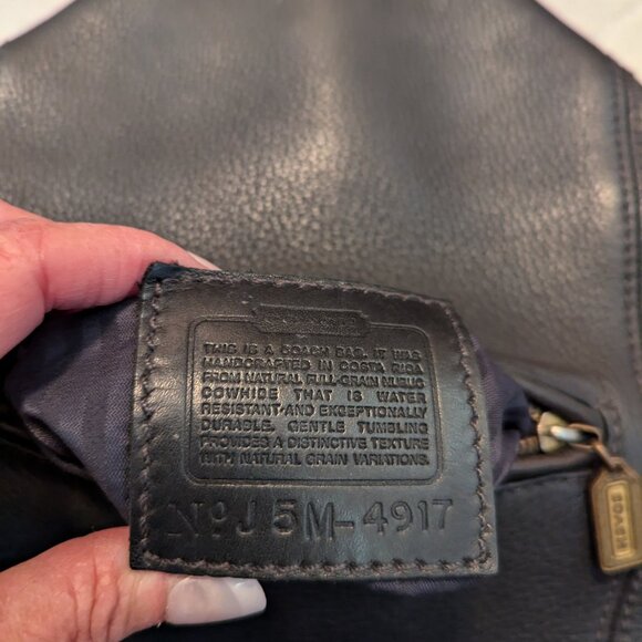 VINTAGE COACH Sonoma FlatPack Backpack Crossbody in Black Leather 4917 - Picture 11 of 11